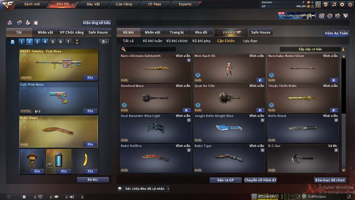 shop acc cf uy tin gia re